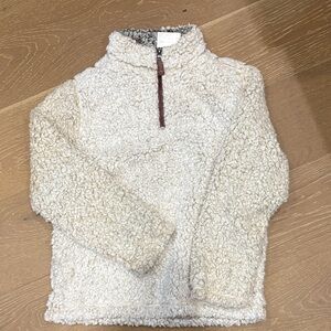 True Grit Cream Sherpa Half-Zip Pullover